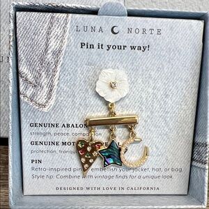 Luna Norte | Abalone, Mother Of Pearl Brooch